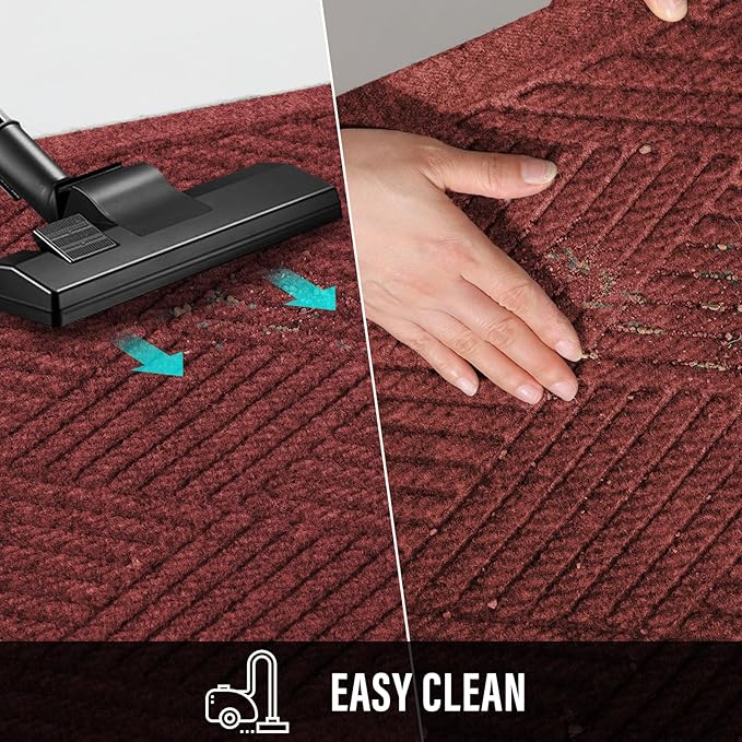 HIYARD Durable Front Door Mat, Absorbent Muddy Dirt Resist Welcome Door Mats - Image 7