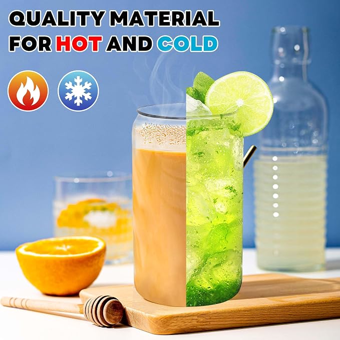 Joyclub 4pcs 16Oz Glass Cups - Image 4