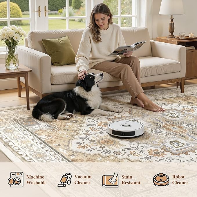 UERMEI 10x14 Area Rug for Living Room - Image 6