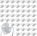 Hotop 300 Pcs Silver Napkin Rings Set by HOTOP