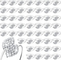 Hotop 150 Pcs Silver Napkin Rings Set by HOTOP