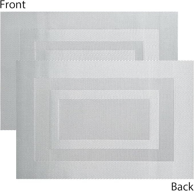 PIGCHCY Placemats Set of 8 Washable Durable Place Mats Vinyl Heat Resistant - Image 3