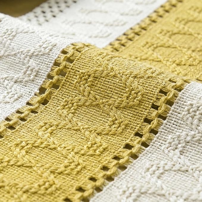 Artoid Mode Yellow Farmhouse Rustic Table Runner 12x120 Inch | Seasonal Holiday - Image 6