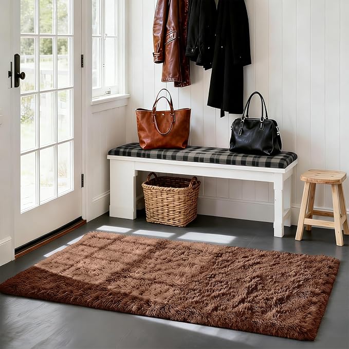 Soft Runner Rugs for Bedroom, Bedside Rug for Living Room Bedroom Room Home - Image 2