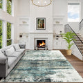 10x14 Area Rugs Washable Rug: Modern Abstract Living Room Rug Soft Anti-Skid by GENTDRIZZ