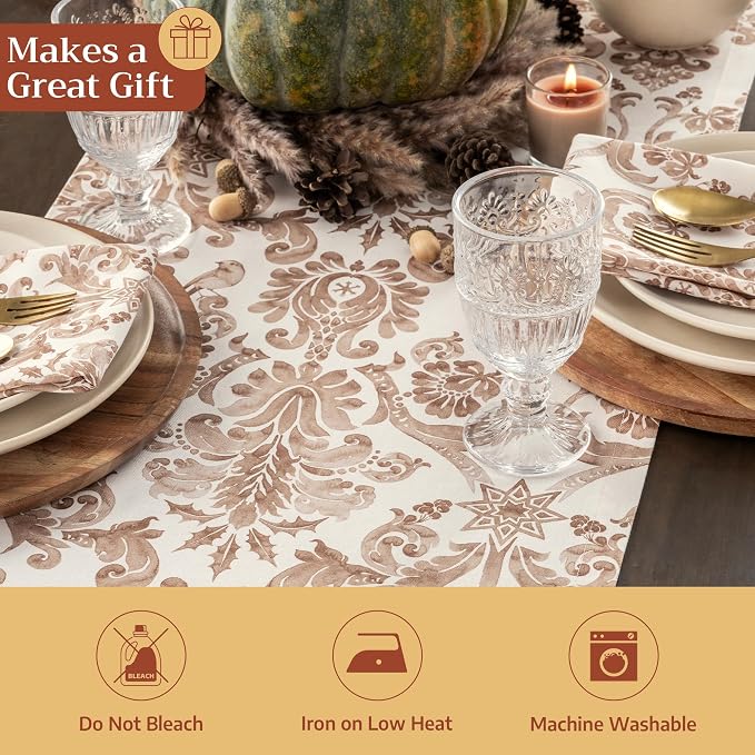 Maison d' Hermine Table Runner 100% Cotton 14.50" x 108" | Table Runners 108 - Image 5