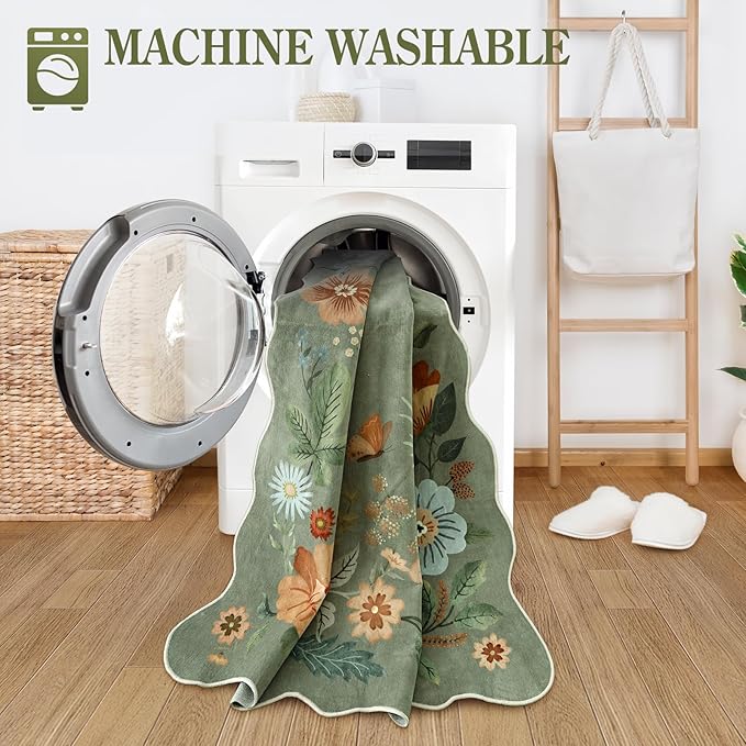 Lahome Floral Living Room Rugs, Area Rugs 5x7 Rug - Image 4
