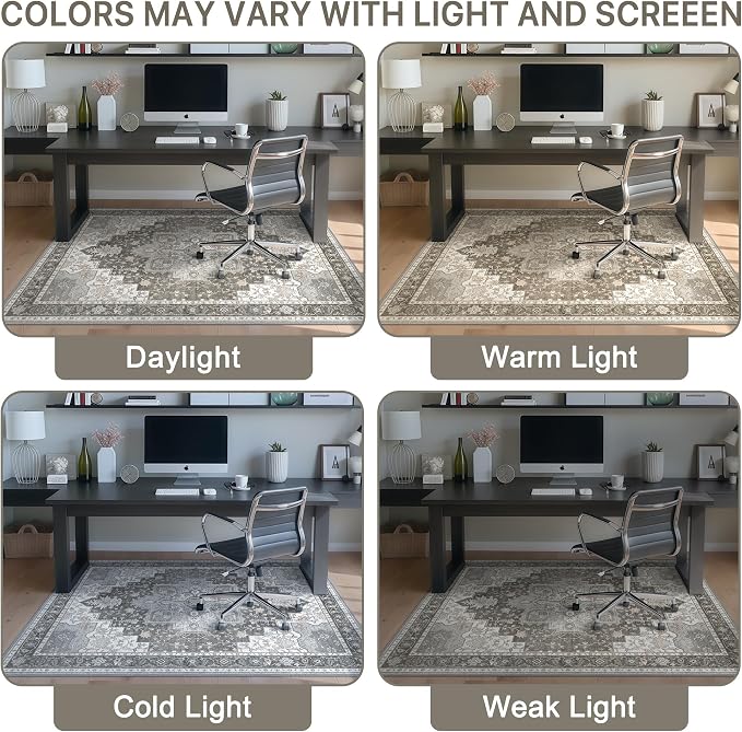 48"x60" Office Chair Mat for Hardwood Tile Floor, Under Desk Carpet Protector - Image 6
