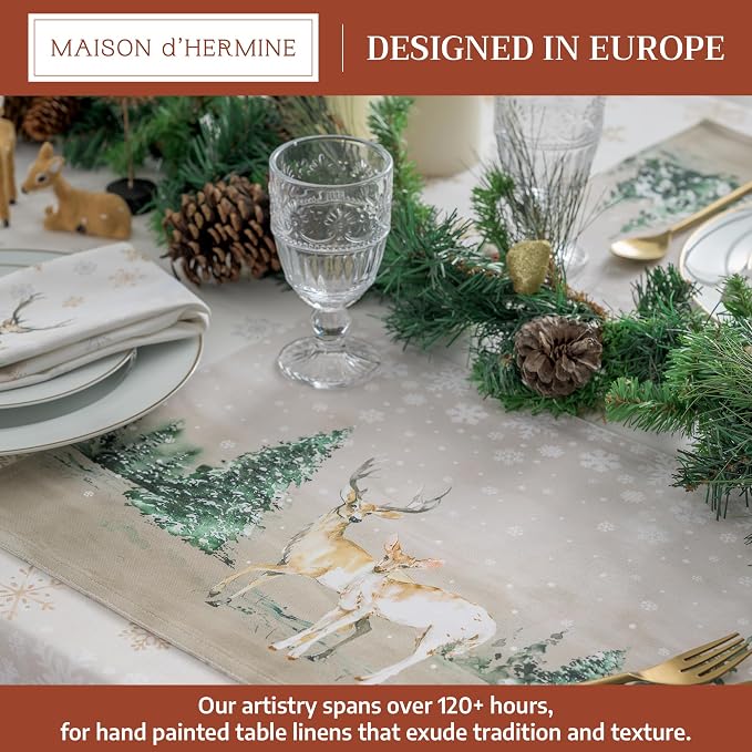 Maison d' Hermine Placemats Set of 4 Reusable 100% Cotton | Cloth Place Mats - Image 2