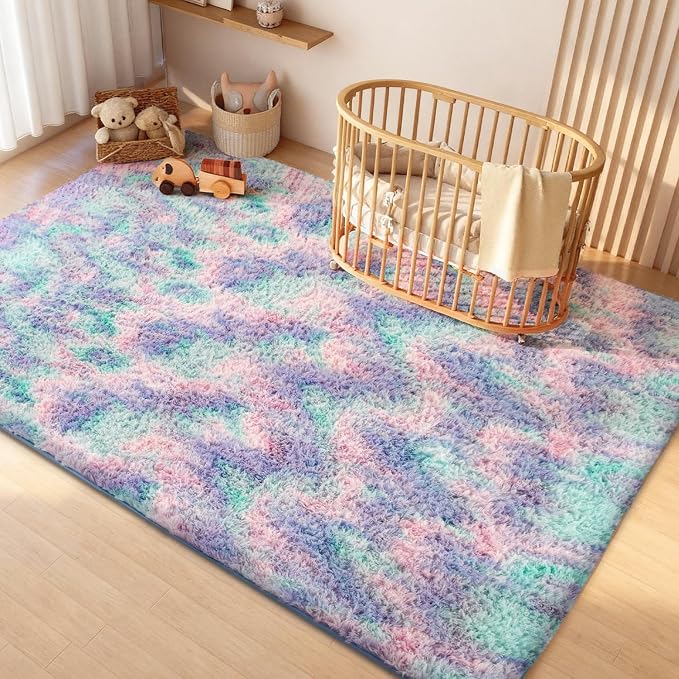 Litanika 6x9 Fluffy Shag Faux Fur Area Rug - Image 4