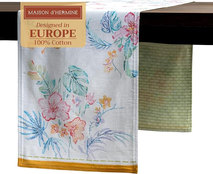 Maison d' Hermine Table Runner 100% Cotton 14.50" x 72" | Table Runners 72 by MaisondHermine