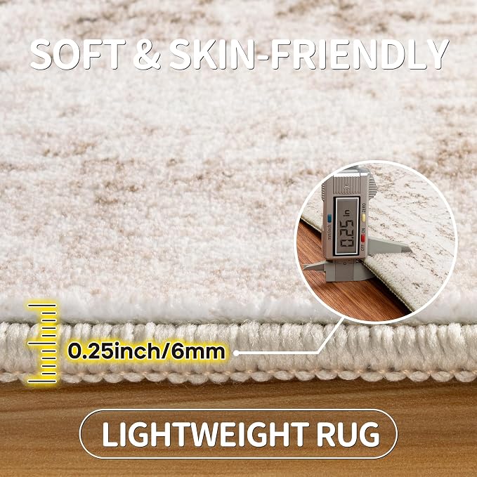 10x14 Area Rugs Large Living Room Rug Washable: Modern Abstract Rug Indoor - Image 6
