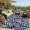 Smiry Outdoor Rug 8x10 ft, Waterproof Reversible Plastic Straw Rugs, Outdoor by Smiry