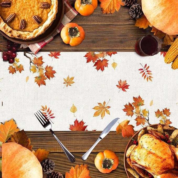 Bonsai Tree Fall Table Runner 36, Small Runner - Image 4