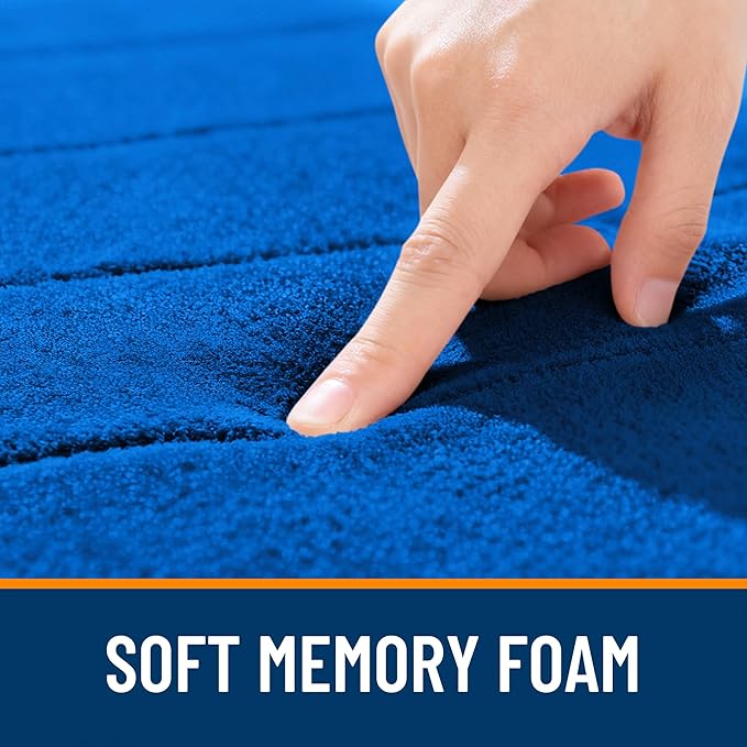 OLANLY Memory Foam Bath Mat 30x20, Super Soft Absorbent Bathroom Rugs, Quick Dry - Image 5