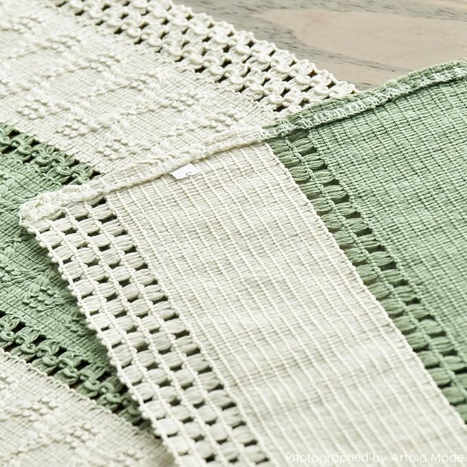 Artoid Mode Light Green Farmhouse Rustic Table Runner 12x120 Inch | Seasonal - Image 5