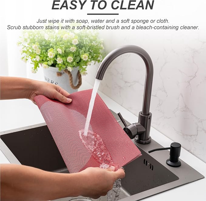 Placemats Set of 4 Washable Indoor | Outdoor Vinyl Place Mats - Image 3