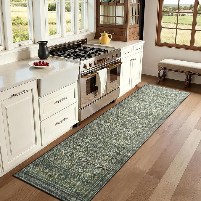 Lofus 2'6"x10' Area Rug for Hallways, Low Pile Soft Carpet Runner for Kitchen - Image 3