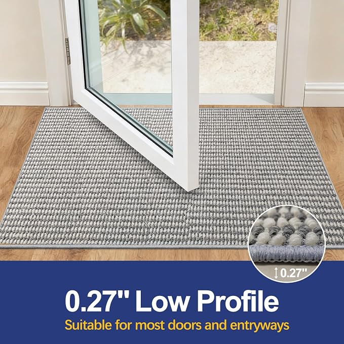 Dirt Trapping Door Mat 36x60, 3D Scarping Surface Doormat - Image 3