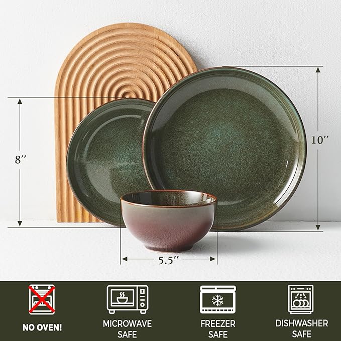 Stoneware Dinnerware Sets Service - Image 2