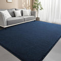 4x6 Feet Navy Blue Area Rugs for Bedroom, Indoor Washable Memory Foam Rug for by Woottpe