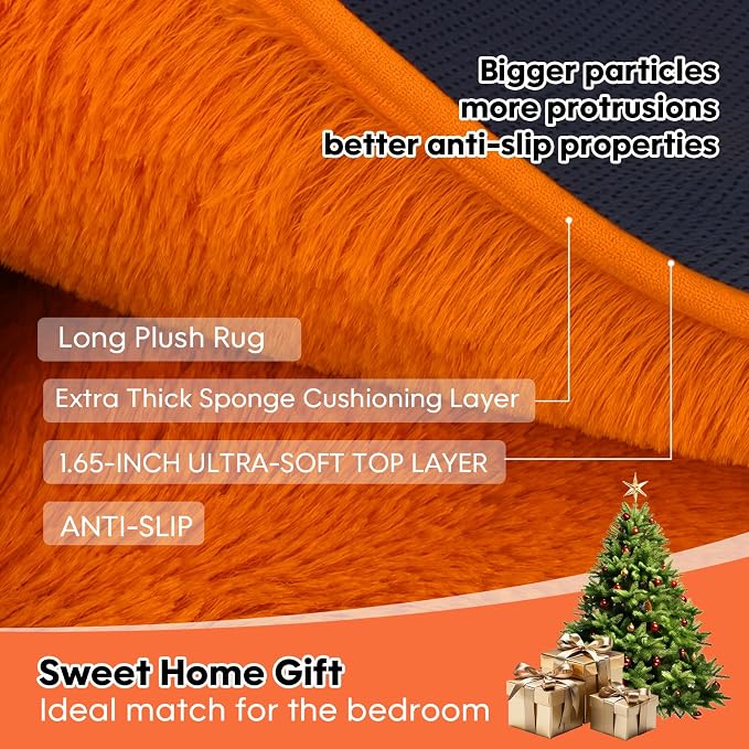 Area Rugs for Living Room, Long Shaggy Furry Carpet Plush Fluffy Carpet - Image 6