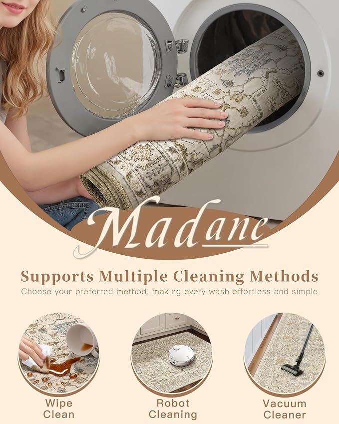 Madane Washable Runner Rug - Image 8