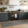 jinchan Zenith Floral Runner Rug 2x5 Washable Kitchen Runner Non-Slip Low-Pile by JINCHAN