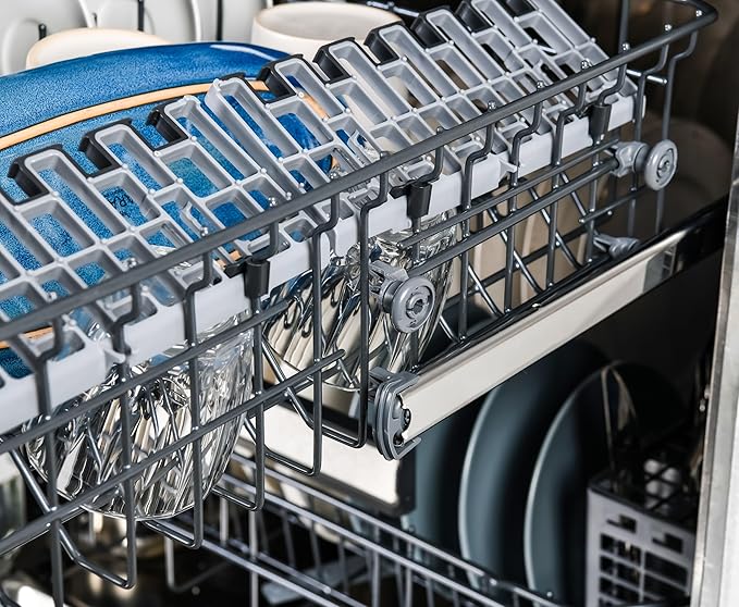 Kenmore 24" Built-in Stainless Steel Tub Dishwasher EasyFlex 3rd, SmartWash, UltraWash, TurboDry, MoreSpace Plus Adjustable Rack, Energy Star Certified, White