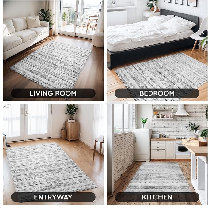 Small Area Rug-2x3 Entryway Rug Non Slip Washable Low Pile Indoor Door Mat - Image 7