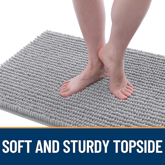 OLANLY Dog Door Mat for Muddy Paws 24x16, Ultra Absorbent Chenille Mud Doormat - Image 3