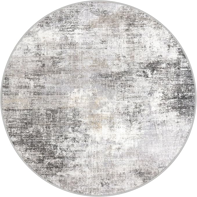 IOHOUZE Round Area Rug 5 Ft Circle Entryway Rugs Round Washable Door Mat Indoor - Image 10