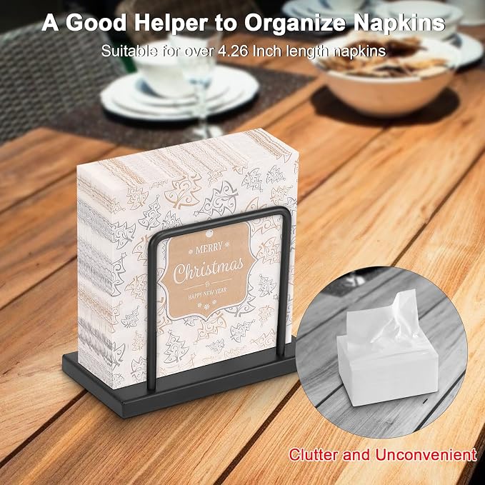 Livabber Napkin Holder, Metal Napkin Storage Modern Freestanding Tissue Paper - Image 4