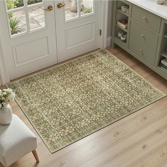 DCX 2x3 Neutral Rug, Kid & Pet Friendly by DCXWashableRug