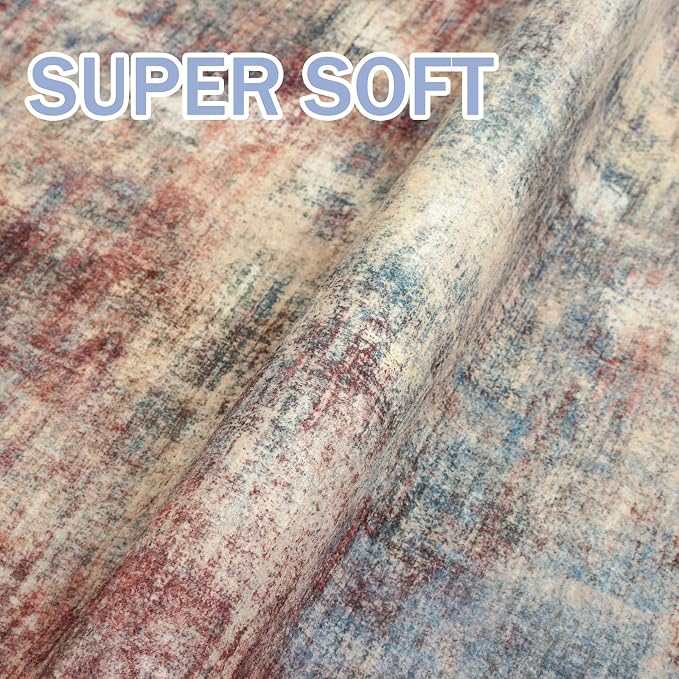 IOHOUZE Abstract Area Rug 4x6 Ft Washable Rugs - Image 6