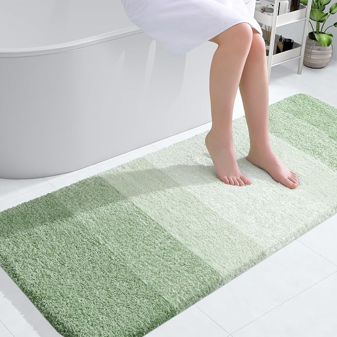 OLANLY Large Bathroom Rugs Mat 45x27, Extra Soft Absorbent Microfiber Bath Rugs by OLANLY