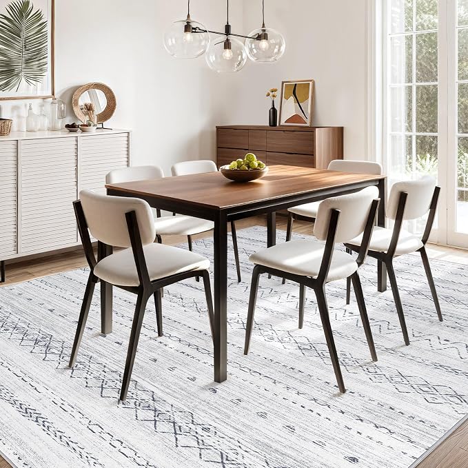cotiled 9x12 Area Rugs Living Room Rug: Washable Boho Rugs - Image 8