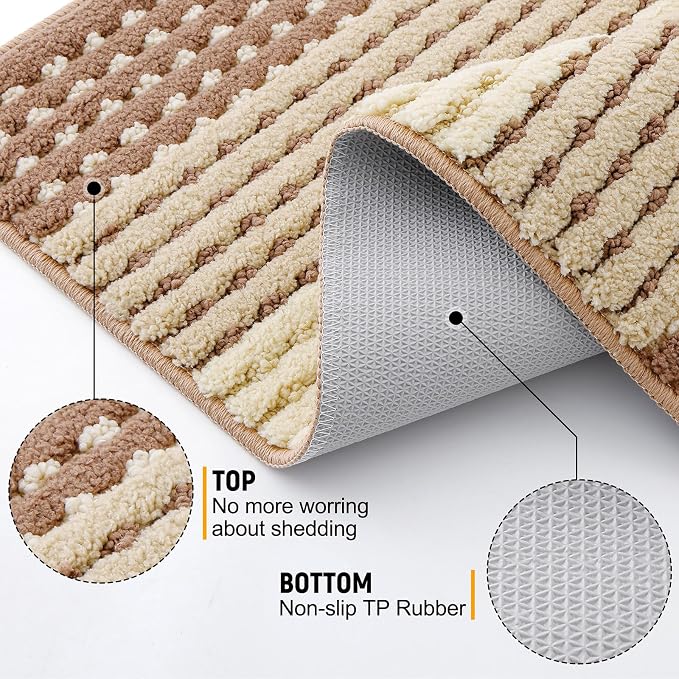 Kitinjoy Indoor Outdoor Door Mat, 59x24 Non-Slip Absorbent Dirt Trapper - Image 3