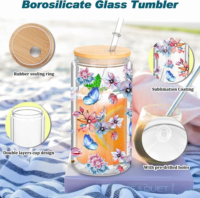 4 Pack 16 Oz Sublimation Snow Globe Tumbler, Snow Globe Cups - Image 4