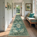 RELEANY Area Rugs Runner 2'x9' Washable Non-Slip, Floral Vintage Distress by RELEANY