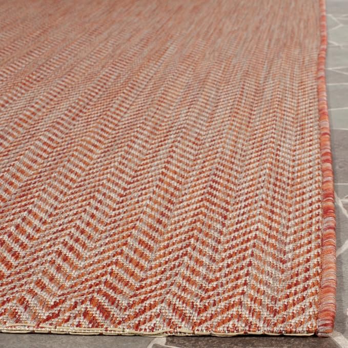 SAFAVIEH Outdoor Square Rug 6'7" - Image 4