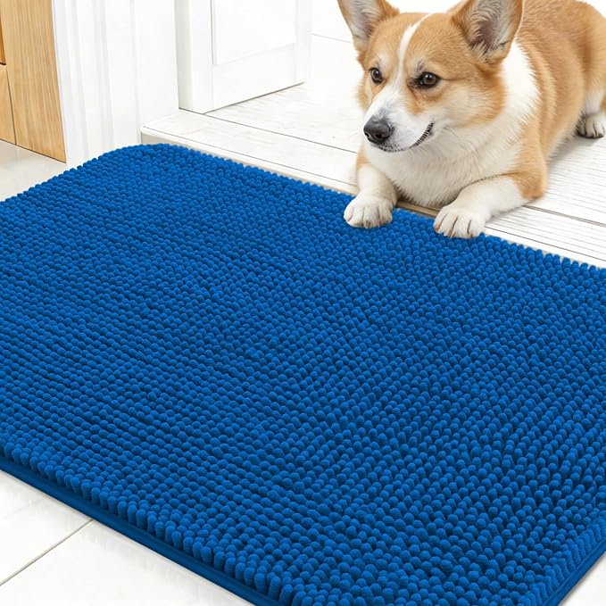 OLANLY Dog Door Mat for Muddy Paws 30x17, Absorbs Moisture and Dirt, Absorbent by OLANLY