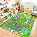 Chicrug 5x7 Car Road Area Rug for Kids Playroom Bedroom, Non Slip Low Pile by ChicrugHomeDecor