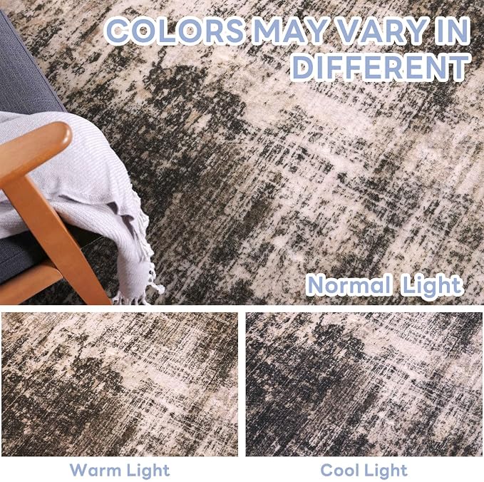 IOHOUZE Abstract Area Rugs 6x9 Ft Washable Rugs - Image 5