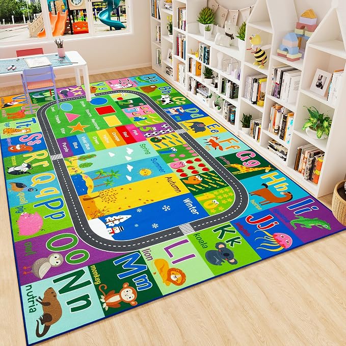 HOMORE Kids Rug, 6x9 Kids Educational Area Rugs - Image 3