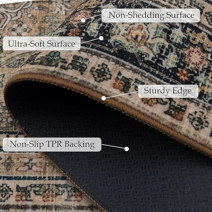 Ruaruarug Washable Area Rug 2x3 - Image 2