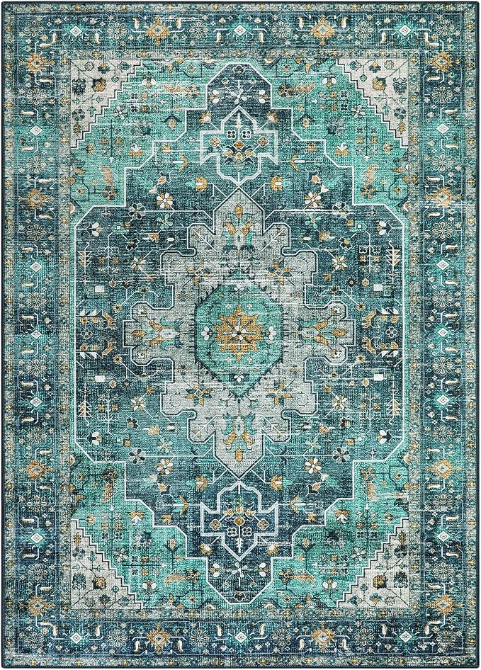 Moynesa Ultra-Thin Vintage Area Rug - Image 8