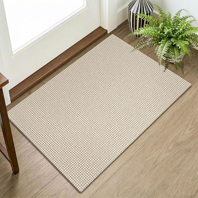 KOZYFLY Indoor Door Mat 2x3 ft Small Area Rugs Washable Front Door Mat Non Slip by KOZYFLY
