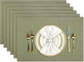 Aofmee Placemats Set of 6, Washable PVC Place Mats, Heat Resistant Non-Slip by Aofmee