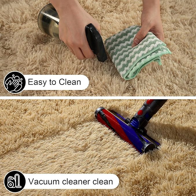 5x7 Area Rugs for Living Room, Large Fluffy Rugs for Bedroom, Fuzzy Shag Soft - Image 3